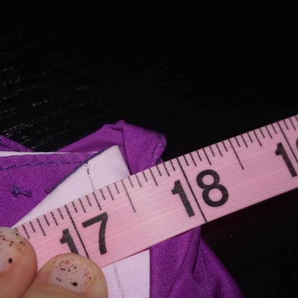 Vintage 80s Purple Peplum Strapless Maxi Dress - Picture 8 of 10